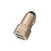 USB Car Charger RAVPower 24W 4.8A Metal Dual Car Adapter with iSmart 2.0 Charging Tech-Golden (Certified Refurbished)