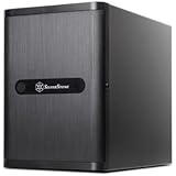 SilverStone Technology Premium Mini-ITX / DTX Small Form Factor NAS Computer Case, Black (DS380B)