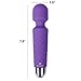 Cordless Rechargeable Massage Wand - by OTION - Personal, Powerful, Therapeutic, Travel Size - Perfect for Muscle Massage - Whisper Quiet for Discreet use - Hitachi Replacement (Pure Purple)