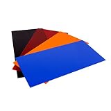 G10 Spacer 5" X 10" X 1/32" Handle Material for knife making & gun making, (Complete Kit: Black, Blue, Orange, Red)