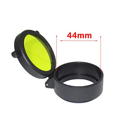 Huntiger Defender Flip Caps Eyepiece Flip-up Rifle Scope Lens Cover (44MM)