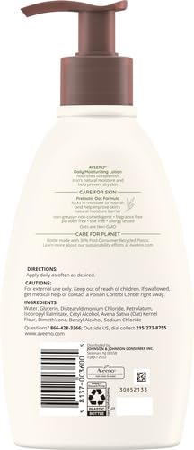 AVEENO DAILY MOISTURIZING LOTION, 12 OUNCE