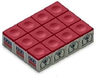 12Pcs Red Cup Cue Chalk