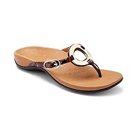 Vionic Rest Karina Thong Sandals 8 B(M) Tortoise