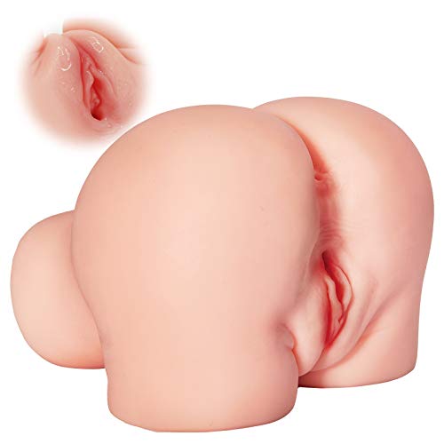 Realistischer Masturbator Pussy mit superechten Schamlippen Taschenmuschi Sexpuppe für männer mit 3D Vagina und Anal Sexspielzeug für Männer Erotik TPE Material 1,9KG Moruioy