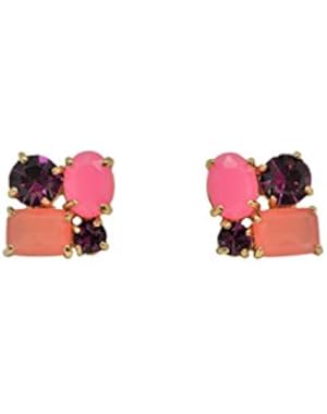 Multicolored Quad Earring Studs