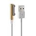 BlueFire Cable Charger,Magnetic Charging Cable W/LED for Sony Xperia Z3 L55t Z2 Z1 Compact XL39h (Golden)