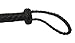 Elysium's Gate, LLC Ultra Premium Black Leather Flogger Whip 20 Tails Braided Handle Grip and Wrist Strap Horseback Riding