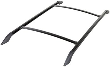 AV3948-B Aventura Black 39" Wide x 48" Long Complete Ready-to-Install, Drill-in Installation Roof Rack Kit - 110 lb. Capacity