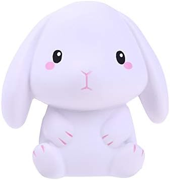 Livoty Jumbo Squishies Toy Adorable Rabbit Slow Rising Cream Scented Stress Relief Toys Gift for Kids (A)