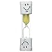 Zacr Kids Toothbrush Timer ~ 2 Minute Smiley Sand Timer for Brushing Children's Teeth (Yellow)