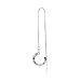Crytech 925 Sterling Silver Wave Cuff Chain Earrings Wrap Tassel Earrings Threaded Crawler Earrings for Women Perfect (Silver)thumb 1