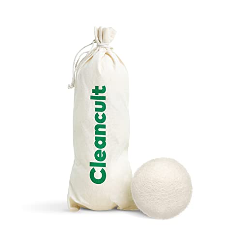 Cleancult Wool Dryer Balls (3 Count) Made from 100 New Zealand Wool