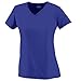 Augusta Sportswear Women's Standard Wicking t-Shirt, Purple, Large