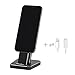Cell Phone Stand, iPhone Charging Stand Dock,Aluminum iPhone Desk Charger Dock Station Holder for iPhone X/ 8/ 8 plus/7/7plus/SE/ 6s/6 and Samsung S7/ S7 Plus, Support Charging with Case (Black)