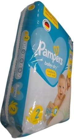 Pampers Aloe Vera, Size 2, Mini, 3-8kg, Jumbo Pack, 84 Taped