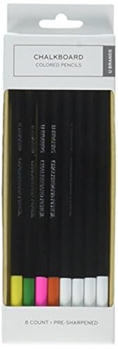 U Brands Chalkboard Colored Pencil-Assorted Colors, Pack of 6 ...
