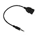 Electop 3.5mm 1/8 inch Male AUX Audio Plug Jack to USB 2.0 Female Converter Cable Cord