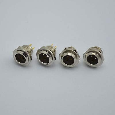 FidgetGear 4PCS,3 pin male Mini XLR Audio Microphone connector,SA3X292