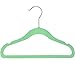 Closet Complete Baby Velvet Hangers, Premium Quality, True-Heavyweight, Virtually-UNBREAKABLE, Ultra-Thin, Space Saving No-Slip, Perfect Size for Babies 0-48 months 360° SPIN, Chrome Hooks, Green, 25 pc