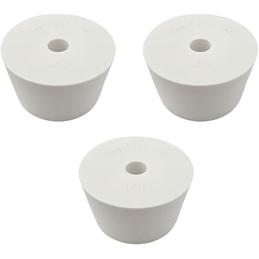 Tapón De Silicona, Tapón De Goma, 41/49 Mm - Con Orificio De 9 Mm