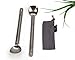 Lot of 2 Titanium Long Handle Spoons Outdoor Ultralight Portable Stirring/Mixing Cookware w. Polished Bowl Campfire Flatware for Kitchen Camping Backpacking Hiking Traveling 2 pcs Set w. Storage Bagthumb 1