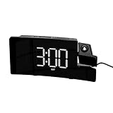 Amazon Basics Projection Alarm Clock with FM