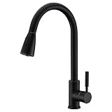 Avola Best Commercial Solid Brass Single Handle Pull Down Sprayer Kitchen Faucet, Pull Out Kitchen Faucets, Oil Rubbed Bronze