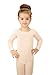 Elowel Girls' Team Basics Long Sleeve Leotard Nude Pink (size4-6)