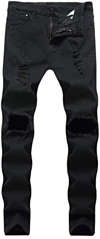 OBT Big Boy's Ripped Skinny Jeans Destroyed Stretch Slim Distressed Pants