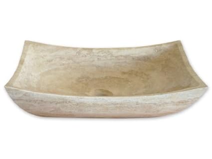 Amazon Com Travertine Zen Vessel Sink By Eden Bath Home Improvement