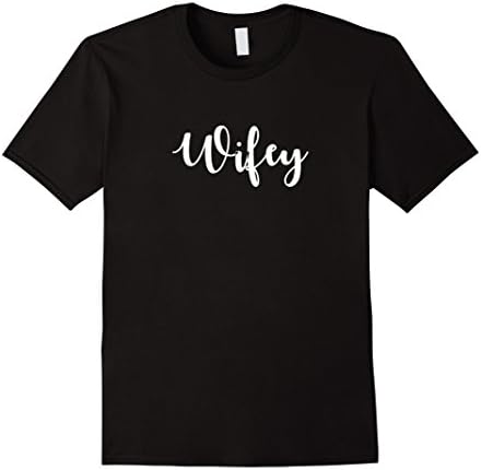 Mens Married Life Tees: Wifey Wife Married T-Shirt Small Black