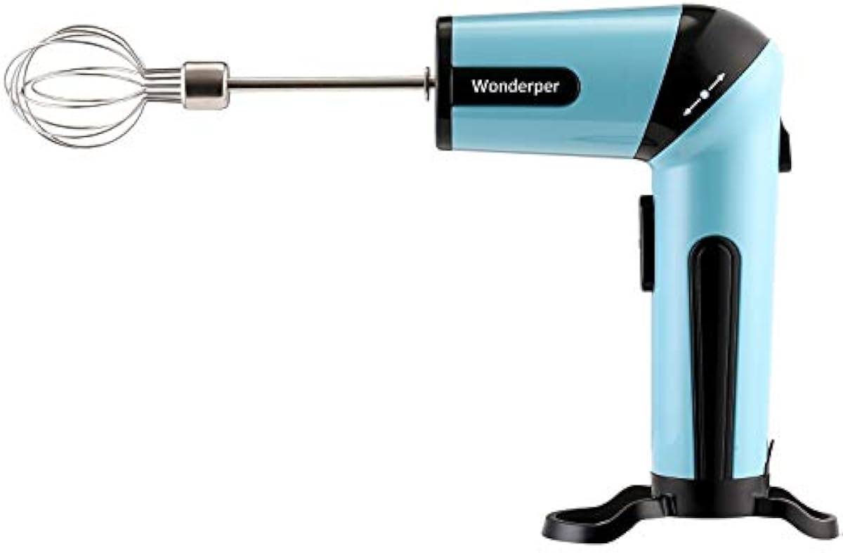Wonderper Cordless Hand Mixer Twisting Handheld Food Mixer Rechargeable