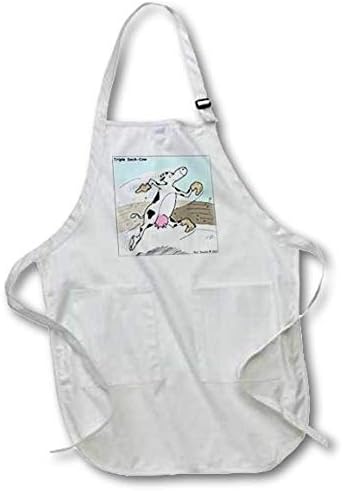 3dRose Apron, Black, Full