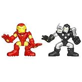 Marvel Superhero Squad Series 16 Iron Man &amp; War Machine Action Figure 2-Pack