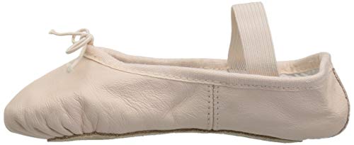 Bloch Dance Girl's Dansoft Full Sole Leather Ballet Slipper/Shoe, Theatrical Pink, 11.5 X-Wide Little Kid