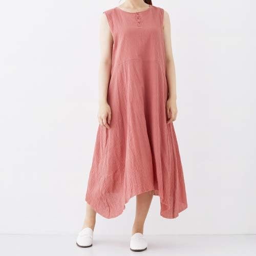 Amazon メール便発送で マキシ丈ワンピース ノースリーブ マキシ丈ワンピース 夏 ロングワンピース ランダムカットロングワンピース ワンピース チュニック 通販