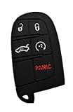 Silicone Rubber Keyless Entry Remote Control Transmitter Combo Key Fob Case Cover Skin Protector for Chrysler 300 Jeep grand cherokee Dodge Challenger charger Journey durango dart