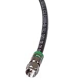 Blue Jeans Cable RG-6 CATV Coaxial Cable, 8 Foot, Black - Assembled in USA