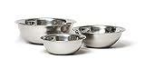 Vollrath Economy Mixing Bowl Set (1-1/2, 3 & 5-Quart, Stainless Steel)
