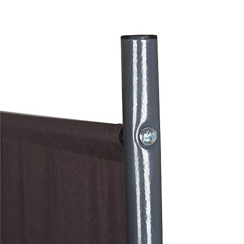 STEELAID Three Panel Unit Room Divider Office Partition Classroom and Dorm Privacy Screen 102" W X 71" H (Grey) - Thumbnail 6