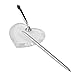 Tinksky Guest Pen with Heart Shape Acrylic Base Stand for Wedding Reception(Silver)