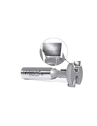 Amana Herramienta 45660 T-Slot de borde recto 2-flute Router Bit con punta de carburo, 1 2-inch vástago