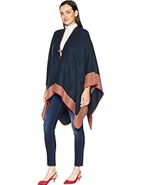 Vince Camuto Chevron Ruana - Camiseta de manga corta para mujer