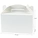 LaRibbons 12 Pack Treat Gift Boxes - 9.5 x 5 x 5 inches White Paper Box Recycled Kraft Gift Box with Stickers, Perfect for Birthday, Party, Wedding