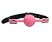 Soft Silicone Mouth Ball Gag For Beginner Adjustable Couples Play Ball Gags Pink