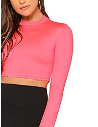 Verdusa - Camiseta de manga larga para mujer