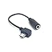 New Black Micro USB Jack to 3.5mm Headphone Earphone Adapter Socket Audio Cable