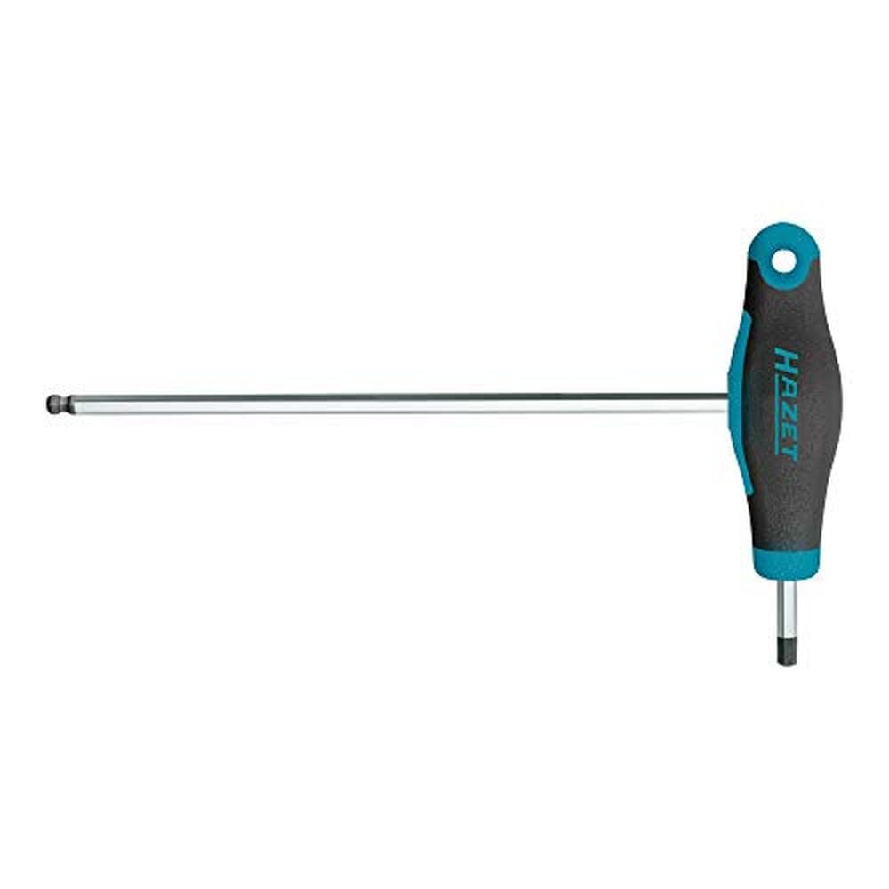 Hazet 829KK-6 Angled Screwdriver (Short and Long Blade for Flexible Insert, Hexagonal Profile, Size 6 mm) Dark Blue — image 1