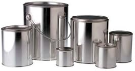 Qorpak MET-03099 1 Gallon Unlined Round Paint Can with Triple Tite Lid & Securing Clips, Case of 6